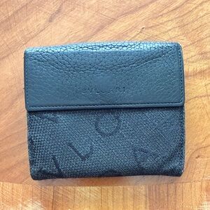 Bvlgari Black Logo Bifold Wallet
